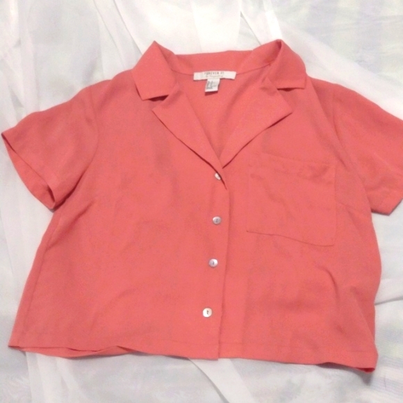 Forever 21 crop blouse size small - Picture 1 of 2